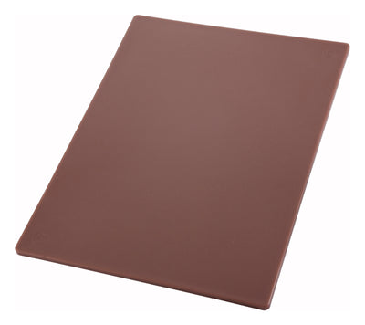 Winco CBBN-1218 12 Inch Cutting Board BPA Free Polyethylene Brown