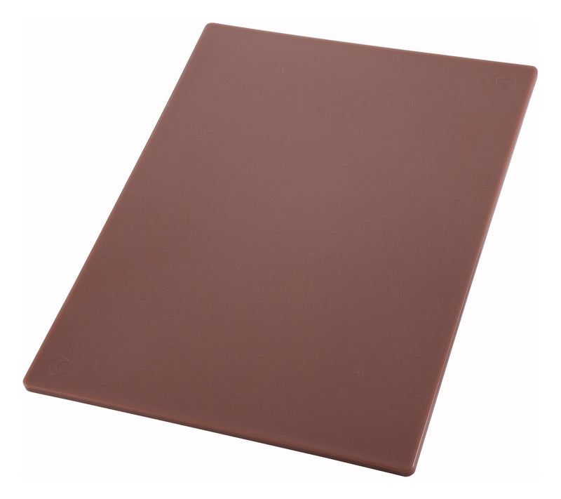 Winco CBBN-1218 12 Inch Cutting Board BPA Free Polyethylene Brown