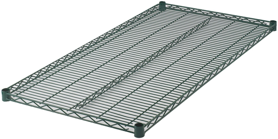 Winco VEX-2424 24 Inch Shelf Wire Epoxy Coated Green Includes 4 Sleeve Clips