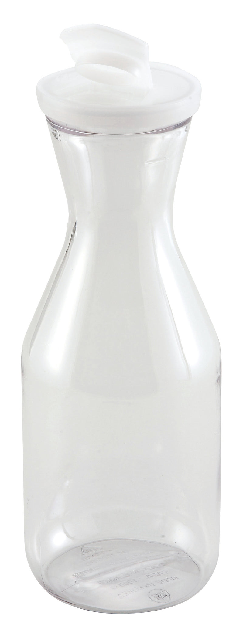 Winco PDT-05 0.5 Qt Decanter Polycarbonate NSF with Flip-top Lid