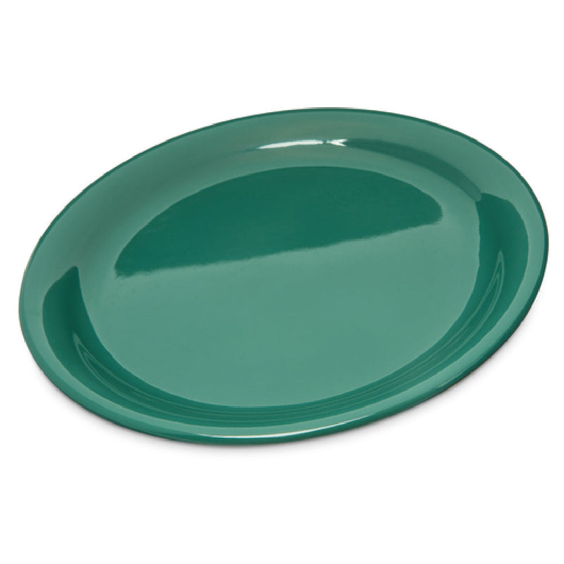 Carlisle 4300409 9 Inch Narrow Rim Dinner Plate Melamine Meadow Green