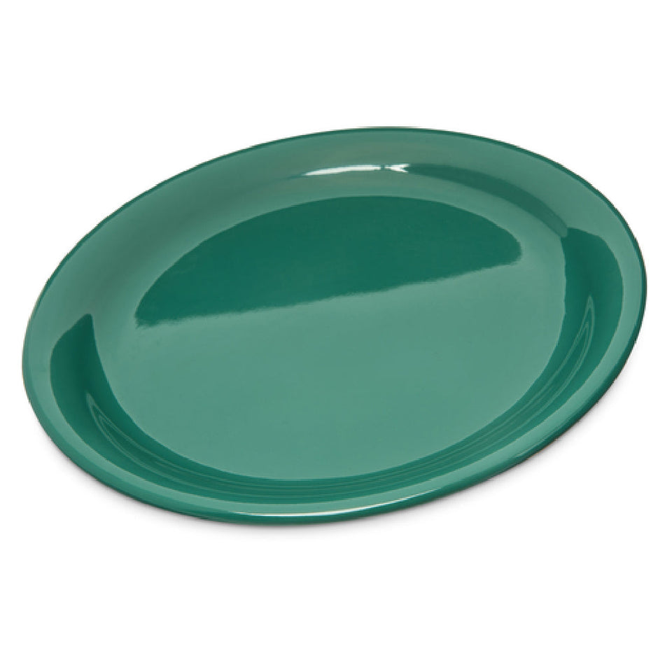 Carlisle 4300409 9 Inch Narrow Rim Dinner Plate Melamine Meadow Green