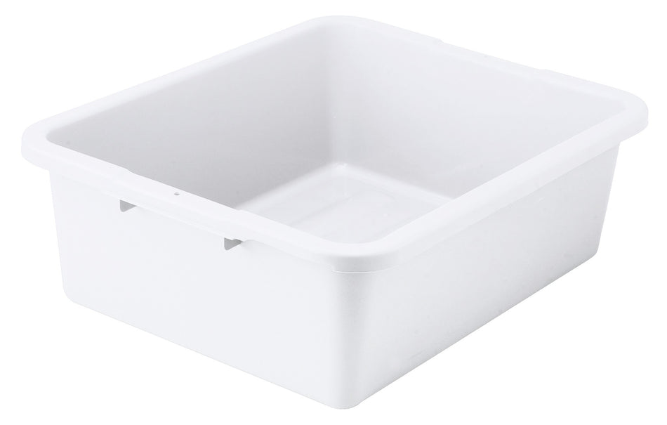 Winco PLW-7W 21 Inch Dish Box Freezer Safe 1 Compartment Polypropylene White