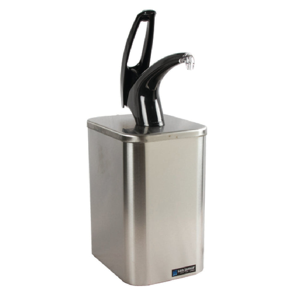 Carlisle P4900BK 7-1/2 Inch Condiment Dispenser Pump Style System with Pump