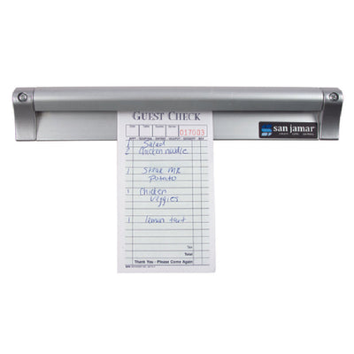 Carlisle CK6512A 12 Inch Anodized Aluminum Check Minder with Glass Marbles