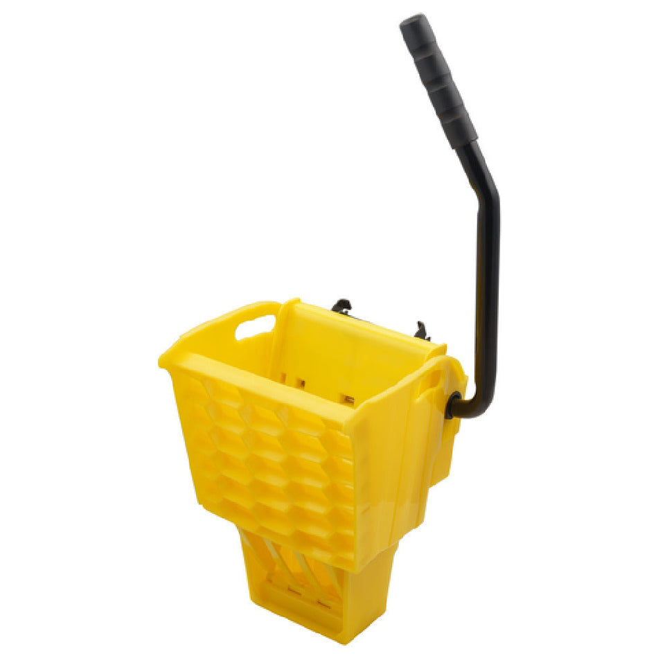 Carlisle 6690404 Side Press Mop Wringer with Ergonomic Design Yellow