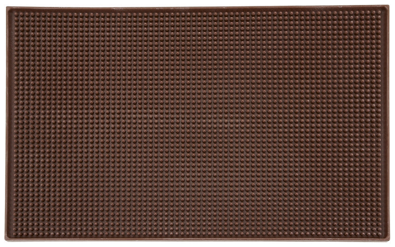 Winco BM-1812B 18 Inch Brown Rubber Service Mat with NSF Certification
