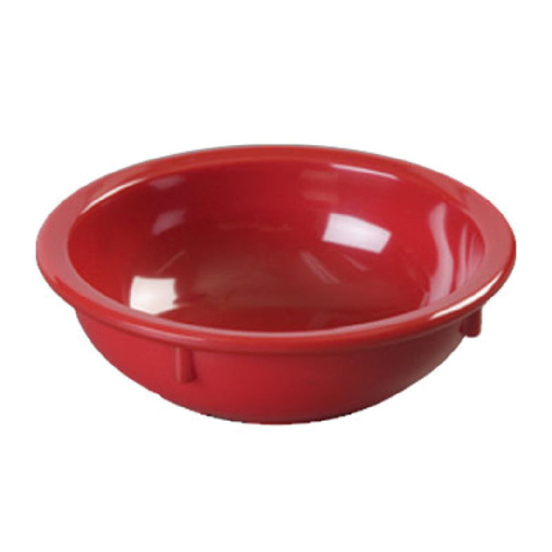 Carlisle KL11805 10 Oz Red Nappie Bowl Plastic Scratch Resistant