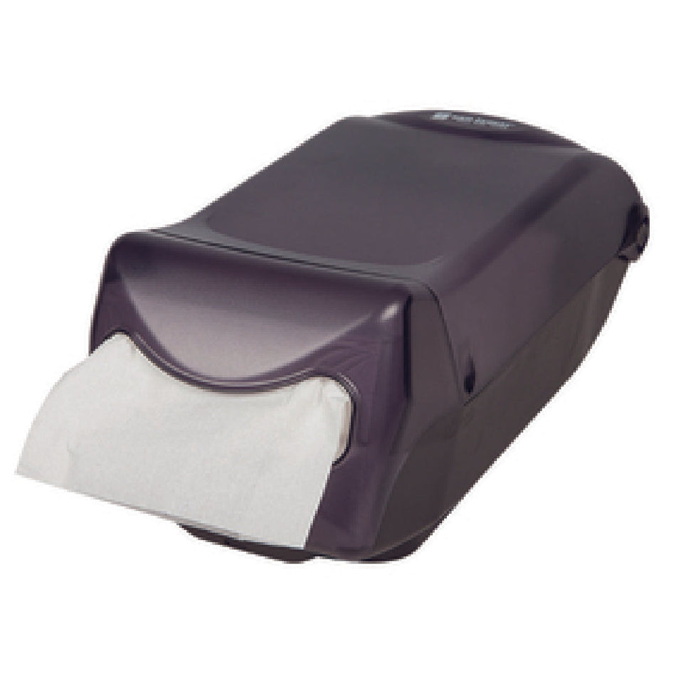 Carlisle H5003TBK 8 Inch Napkin Dispenser Countertop Plastic Translucent Black Pearl