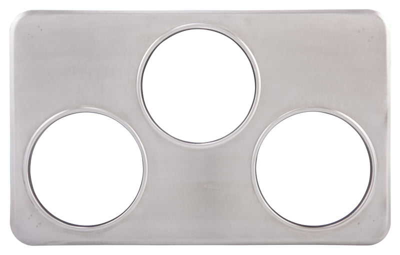 Winco ADP-666 21 Inch Adapter Plate with (3) 6-3/8 Inch Holes Stainless Steel