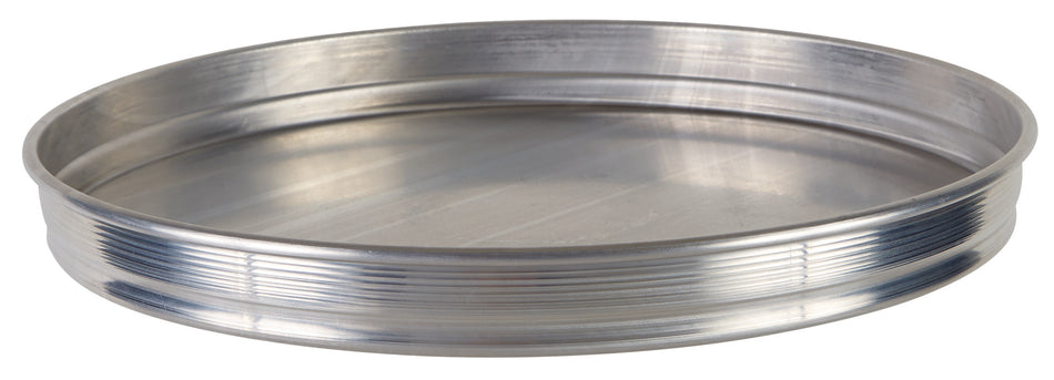 Winco APZK-1215 12 Inch Aluminum Pizza Pan Round Stackable Deep Dish
