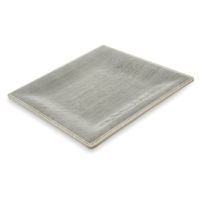 Carlisle 6402318 8-1/2 Inch Square Dinner Plate Melamine Gray Stain Chip Resistant