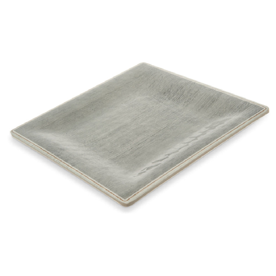Carlisle 6402318 8-1/2 Inch Square Dinner Plate Melamine Gray Stain Chip Resistant