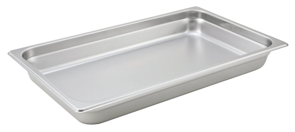 Winco SPJH-102 20 Inch Stainless Steel Steam Table Pan with Anti-Jamming