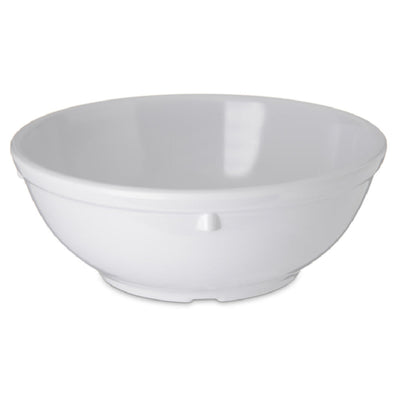 Carlisle 4352002 16 Oz Nappie Bowl White Melamine with Reinforced Rim