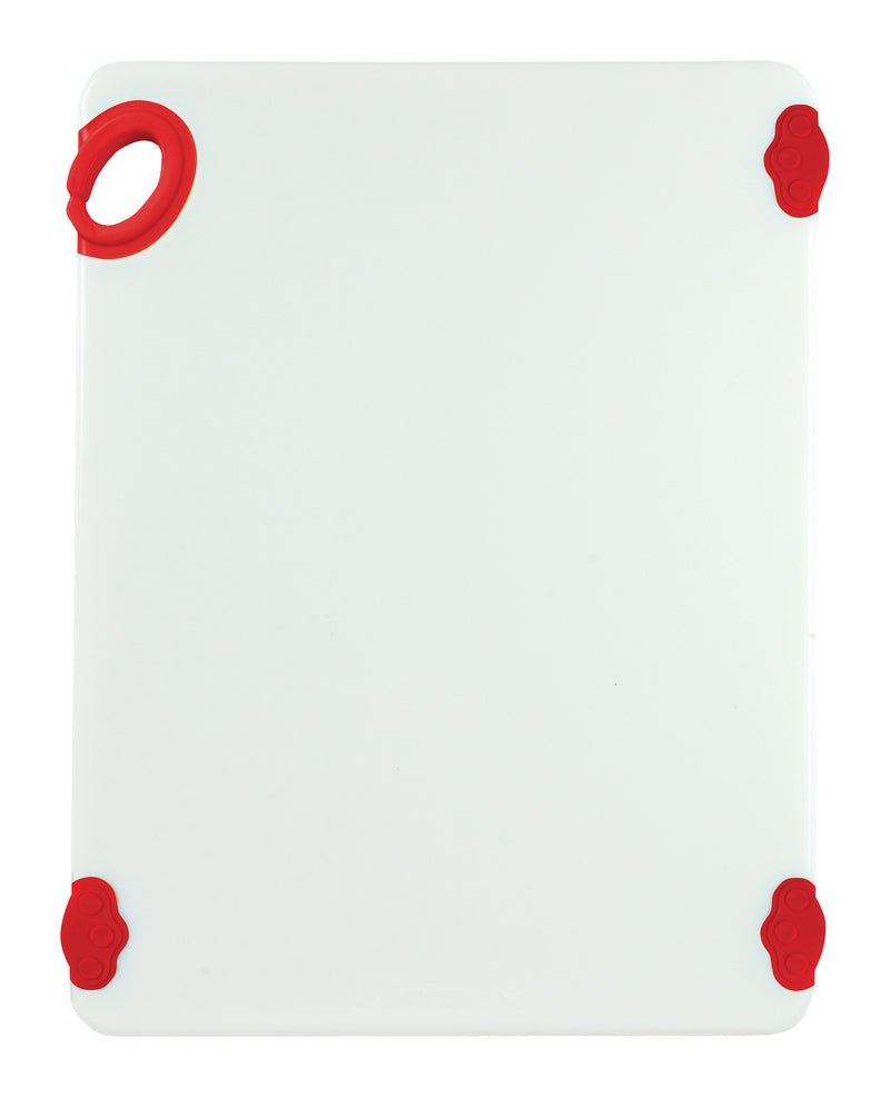 Winco CBN-1520RD 15 Inch Cutting Board Rubber Grip Hook Red Co-polymer