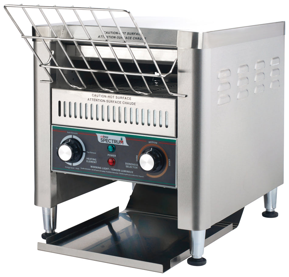 Winco ECT-300 Horizontal Conveyor Toaster 16 Inch Width 300 Slices Hour