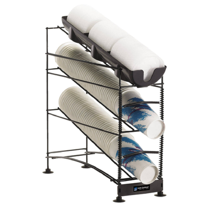 Carlisle C8503WF 6-3/8 Inch Steel Cup and Lid Organizer with 180 Cup Capacity