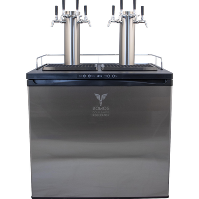 KOMOS® Double-Wide Kegerator - High-Capacity Kegerator with 2 NukaTap Faucets
