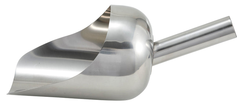 Winco SSC-3 2 Qt Utility Scoop Stainless Steel with Round Bottom Design