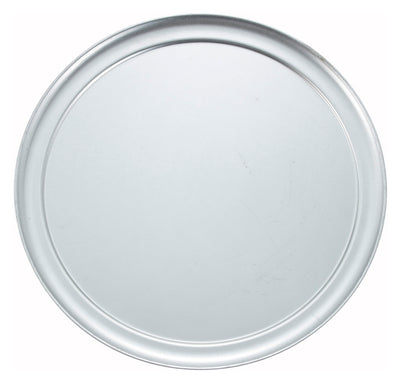 Winco APZT-14 14 Inch Diameter Round Pizza Pan Aluminum with Wide Rim