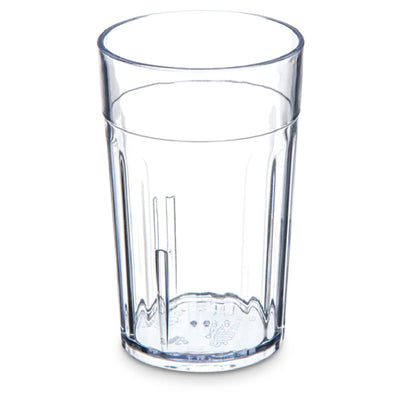 Carlisle 110507 5 Oz Clear Plastic Tumbler Fluted Dishwasher Safe Stackable