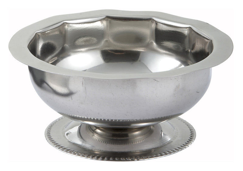 Winco SD-5 5 Oz. Footed Sherbet Dish with Stainless Steel Construction