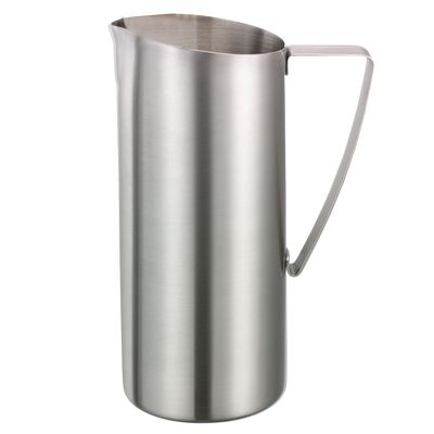 Slim 1.9-Liter Stainless Water Pitcher without Ice Guard in Brushed Stainless