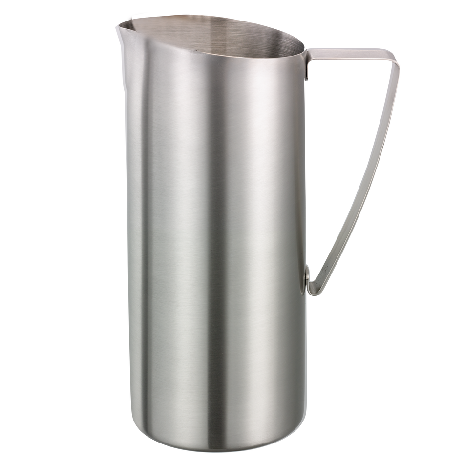 Slim 1.9-Liter Stainless Water Pitcher without Ice Guard in Brushed Stainless