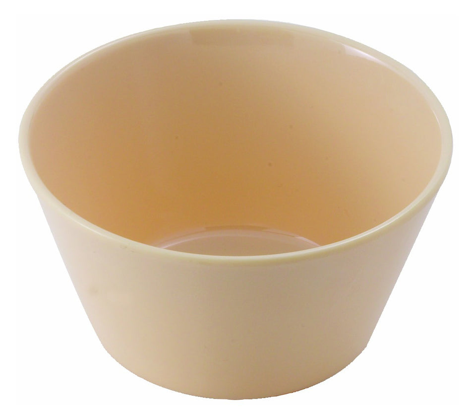 Winco MMB-8 8 Oz Tan Bouillon Cup Round Melamine Dishwasher Safe