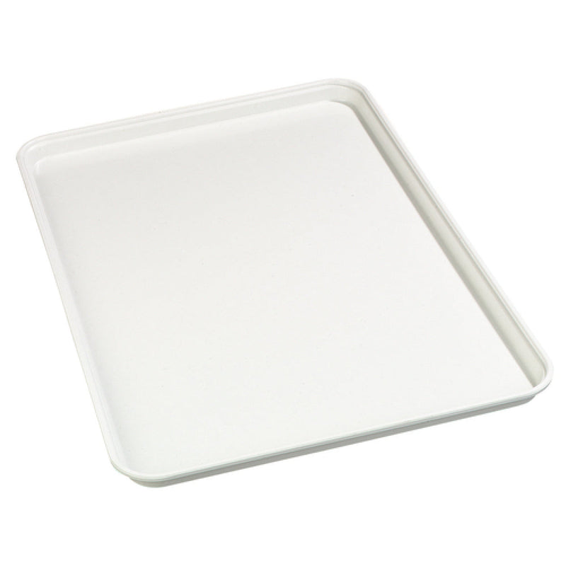 Carlisle 2618FMTQ301 25-5/8 Inch Market Tray Air-flow Corners Reinforced Fiberglass White Pearl