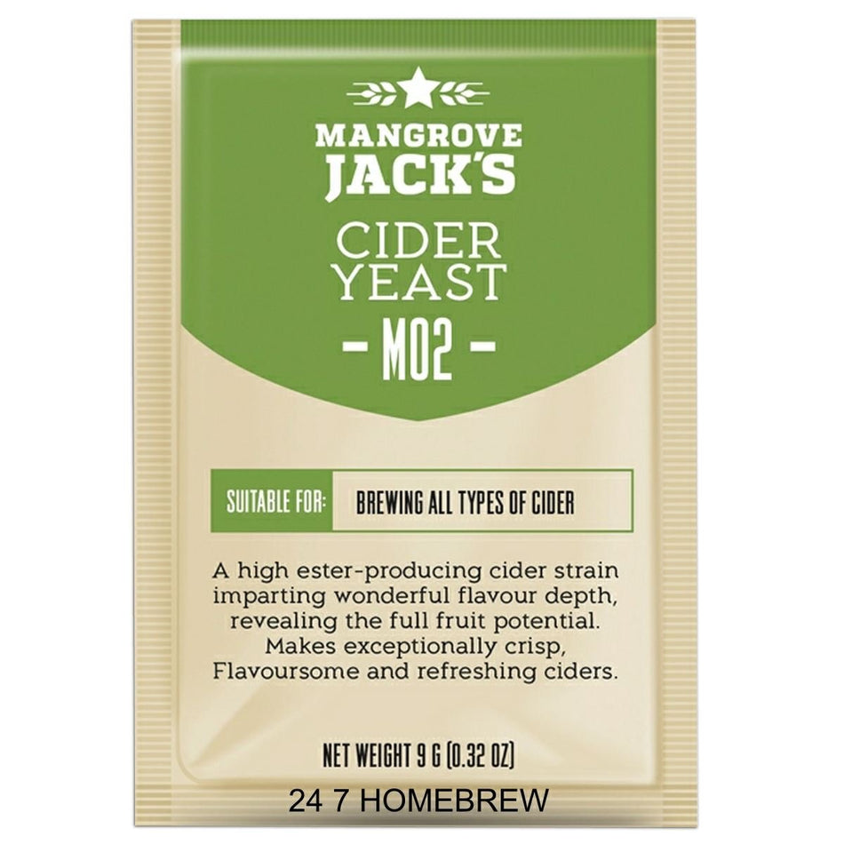 3X Mangrove Jack's Yeast Cider M02 Craft Series Yeast 9g Treats 23L