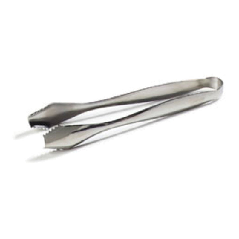Carlisle 607691 7 Inch Ice Tongs One-piece Dishwasher Safe Stainless Steel Mirror Polish
