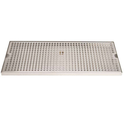 Micro Matic DP-820D-20 20 Inch Drip Tray Trough Surface Mount Stainless Steel with Drain