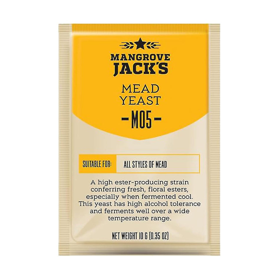 [5 Pack] Mangrove Jack's CS Yeast M05 Mead 10g