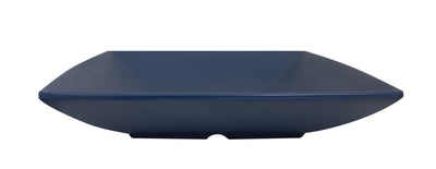 Thunder Group 62008SB 28 Oz Melamine Salad Bowl Square Blue Break-resistant