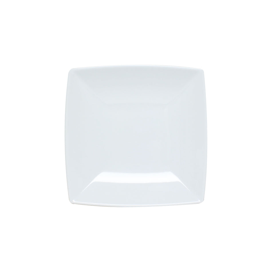 12 Pack 28 oz, 8-1/2" x 8-1/2", 1-5/8" Deep, Square Salad Bowl, Classic White Dinnerware, Melamine, BPA Free, Dishwasher Safe, Break-Resistant, Shatter-Resistant, No Microwave, No Oven, NSF