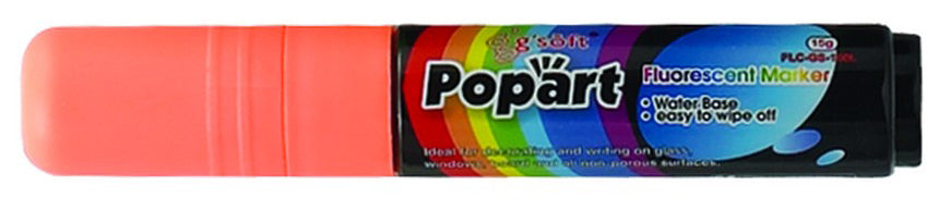 Winco MBPM-O 15g Neon Marker 1/16 Inch Chisel Tip Neon Orange