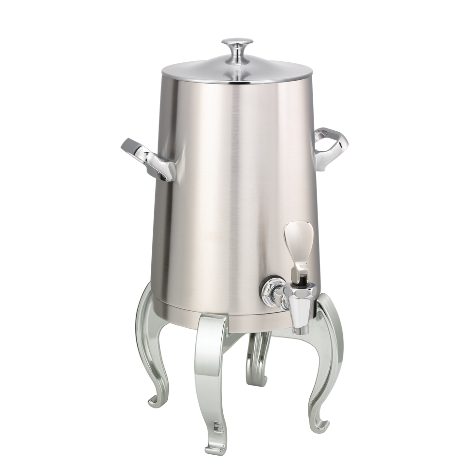 Flame Free™ Thermo-Urn™ 1.5-Gallon Vacuum Insulated Urn with Regal Legs and Classic Lid in Brushed Stainless