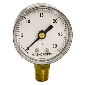 Micro Matic 624-030 0 to 30 Lb Regulator Gauge Right Hand Threads