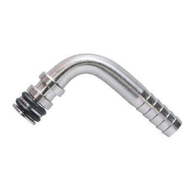 Taprite Fitting 1/4" SS Barb 90 Degree Double O-Ring