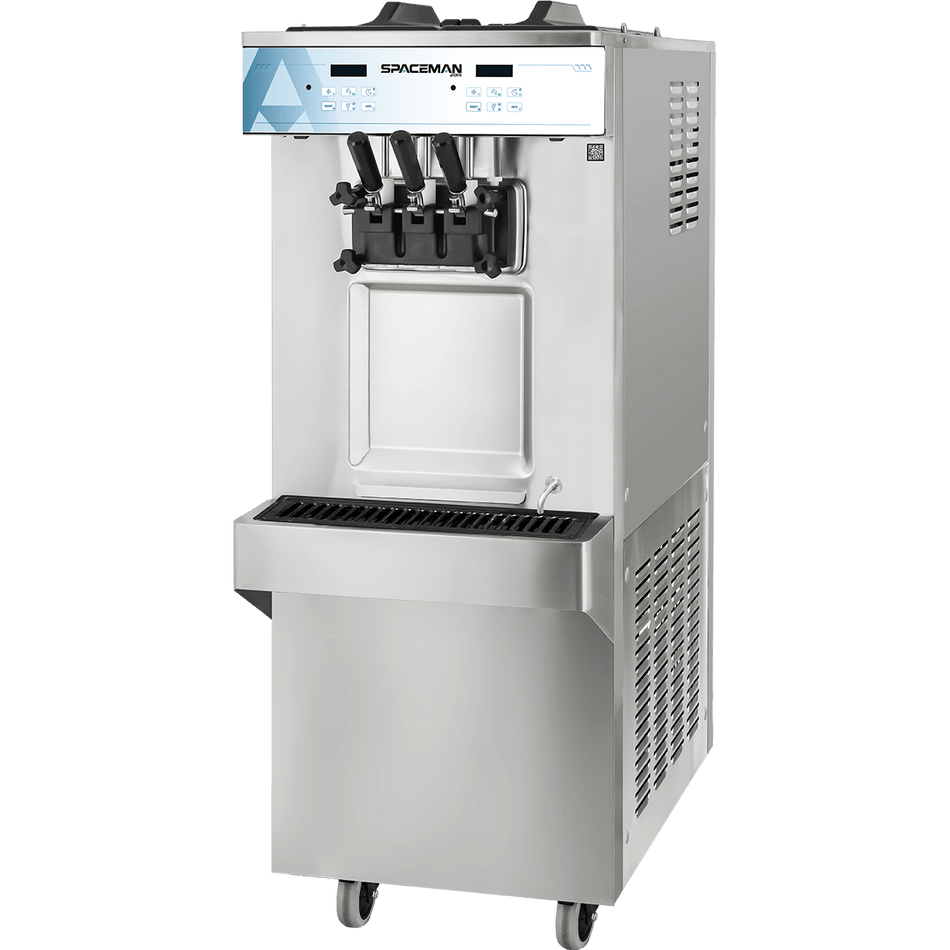 Spaceman 6250-C 2-Flavor Twin-Twist Commercial Soft Serve & Frozen Yogurt Machine, Floor standing, Gelato & Sorbet Maker, Digital, 208–230V