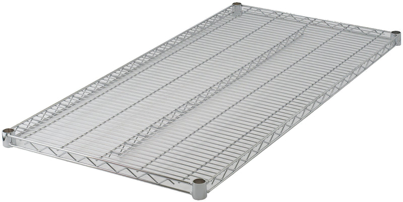 Winco VC-2436 Shelf 36 Inch Wire Chrome Plated with 4 Sleeve Clips