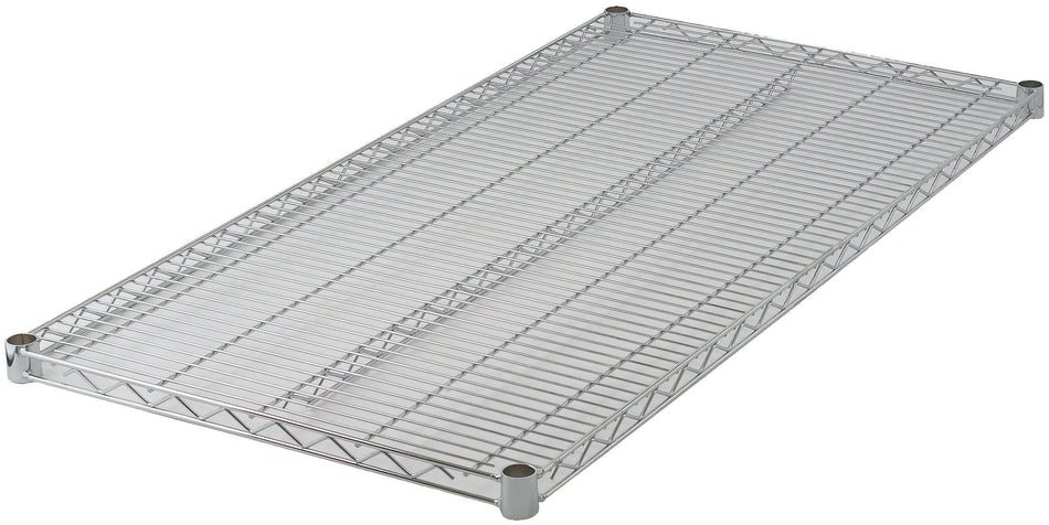 Winco VC-2436 Shelf 36 Inch Wire Chrome Plated with 4 Sleeve Clips