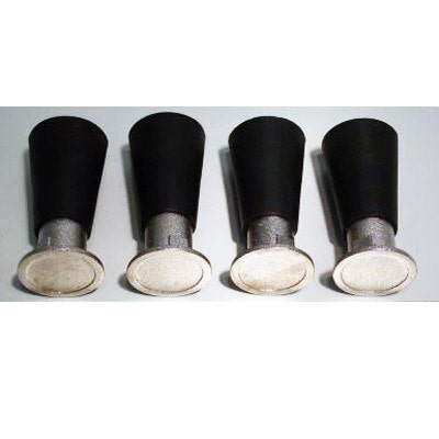 Cornelius Leg 4" Kit 3/8"-16, Black, Set of Four