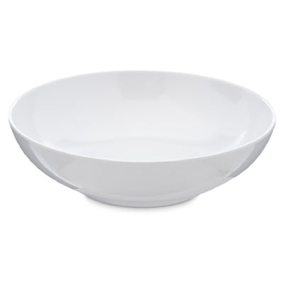 Carlisle 4381402 6-1/2 Inch White Melamine Soup Salad Bowl with Reinforced Rim