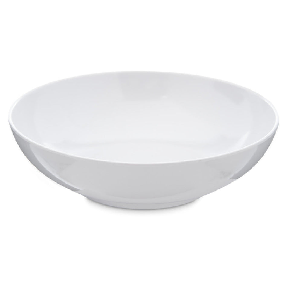 Carlisle 4381402 6-1/2 Inch White Melamine Soup Salad Bowl with Reinforced Rim