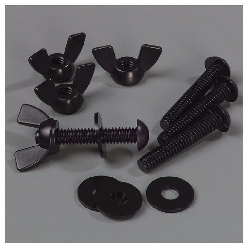 Carlisle 770200 Metal Sneeze Guard Hardware Single-sided Black