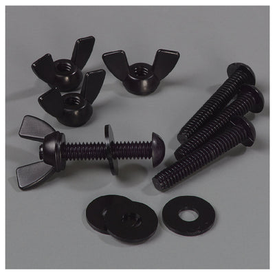 Carlisle 770200 Metal Sneeze Guard Hardware Single-sided Black