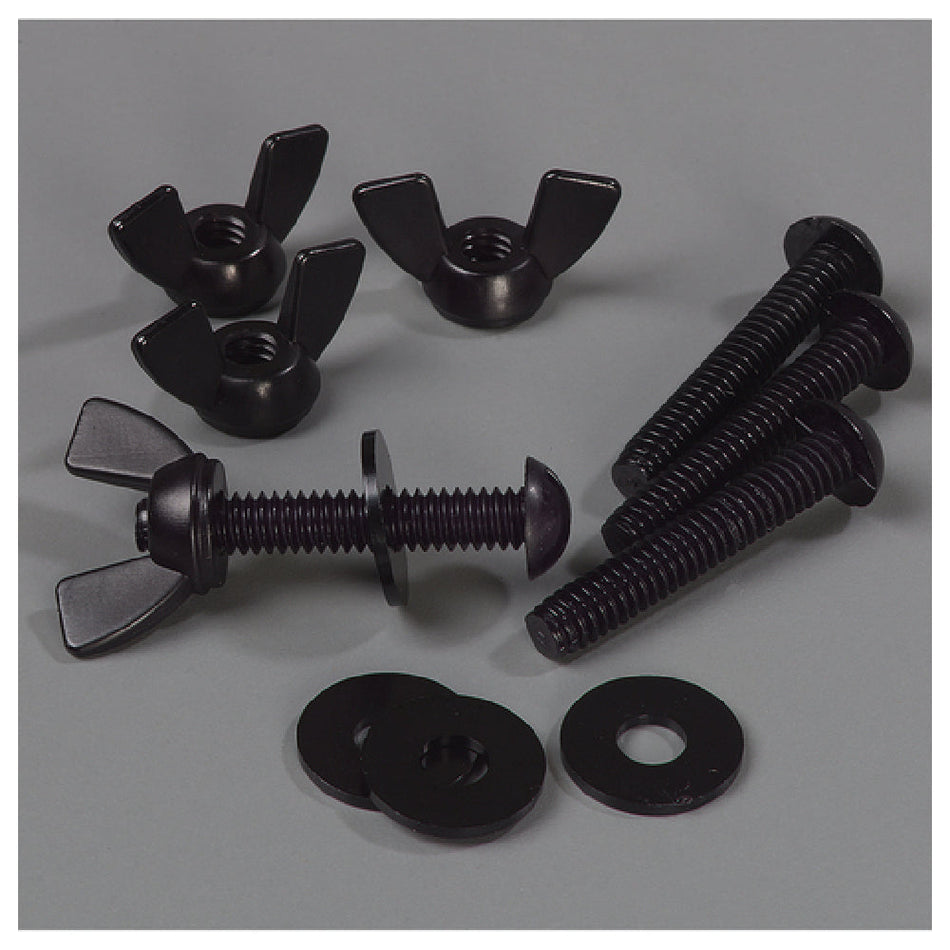 Carlisle 770200 Metal Sneeze Guard Hardware Single-sided Black